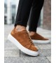 BA0581 Erkek Sneaker Günlük Casual Spor Ayakkabı Taba Beyaz Taban BA0581 Erkek Sneaker Günlük Casual Spor Ayakkabı Taba Beyaz Taban
