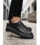 BA0581 Erkek Sneaker Günlük Casual Spor Ayakkabı Siyah Siyah Taban 