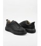 BA0581 Erkek Sneaker Günlük Casual Spor Ayakkabı Siyah Siyah Taban 