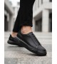 BA0581 Erkek Sneaker Günlük Casual Spor Ayakkabı Siyah Siyah Taban 