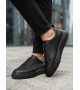 BA0581 Erkek Sneaker Günlük Casual Spor Ayakkabı Siyah Siyah Taban 