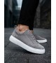 BA0581 Erkek Sneaker Günlük Casual Spor Ayakkabı Gri Süet Beyaz Taban BA0581 Erkek Sneaker Günlük Casual Spor Ayakkabı Gri Süet Beyaz Taban