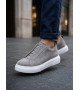 BA0581 Erkek Sneaker Günlük Casual Spor Ayakkabı Gri Süet Beyaz Taban BA0581 Erkek Sneaker Günlük Casual Spor Ayakkabı Gri Süet Beyaz Taban