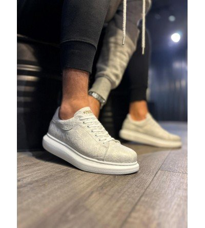 Knack Yüksek Taban Günlük Ayakkabı 044 Beyaz (Desenli) Knack Yüksek Taban Günlük Ayakkabı 044 Beyaz (Desenli)