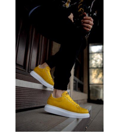 Knack Yüksek Taban Günlük Ayakkabı 044 Sarı Knack Yüksek Taban Günlük Ayakkabı 044 Sarı