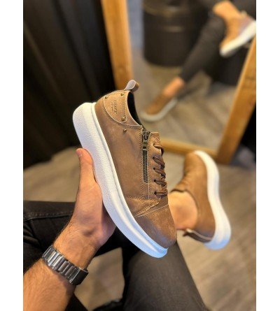 Knack Yüksek Taban Günlük Ayakkabı 555 Mat Taba Knack Yüksek Taban Günlük Ayakkabı 555 Mat Taba