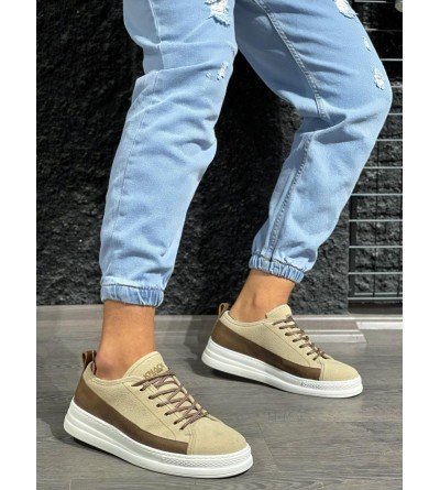 Knack Sneakers Ayakkabı 010 Vizon Süet Knack Sneakers Ayakkabı 010 Vizon Süet