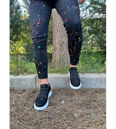 Knack Sneakers Ayakkabı 889 Siyah (Beyaz Taban) Knack Sneakers Ayakkabı 889 Siyah (Beyaz Taban)