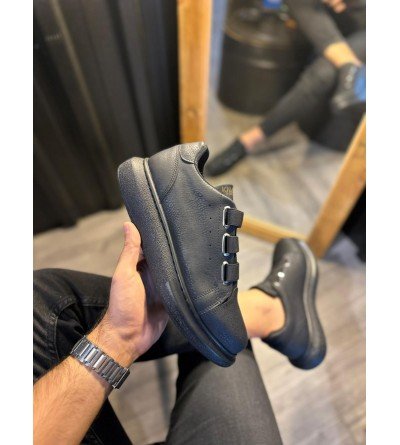 Knack Sneakers Ayakkabı 889 Siyah (Siyah Taban) Knack Sneakers Ayakkabı 889 Siyah (Siyah Taban)