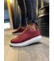 Knack Yüksek Taban Günlük Ayakkabı 045 Bordo (Beyaz Taban) Knack Yüksek Taban Günlük Ayakkabı 045 Bordo (Beyaz Taban)
