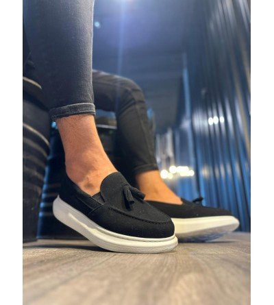 Knack Günlük Spor Klasik Ayakkabı 818 Siyah Süet (Beyaz Taban) Knack Günlük Spor Klasik Ayakkabı 818 Siyah Süet (Beyaz Taban)
