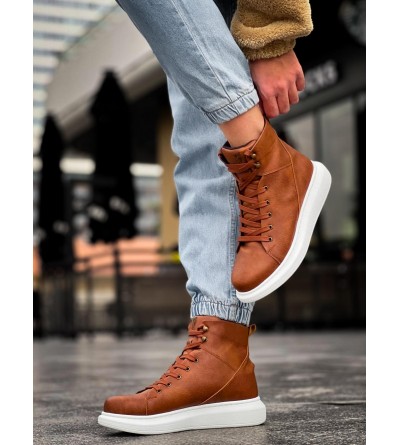 Knack Yüksek Taban Ayakkabı B-080 Taba