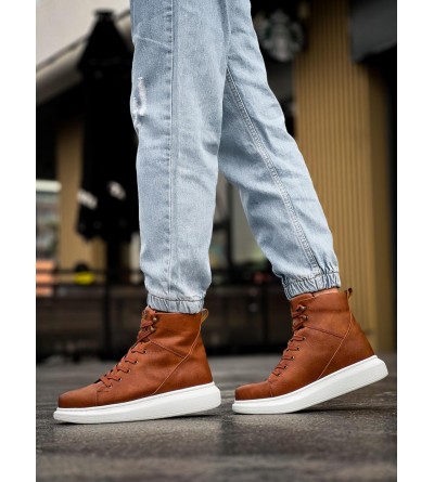 Knack Yüksek Taban Ayakkabı B-080 Taba