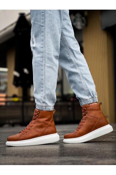 Knack Yüksek Taban Ayakkabı B-080 Taba