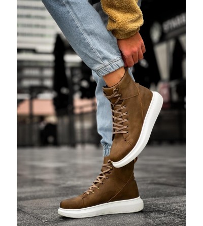 Knack Yüksek Taban Ayakkabı B-080 Vizon Knack Yüksek Taban Ayakkabı B-080 Vizon