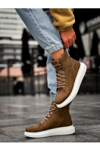 Knack Yüksek Taban Ayakkabı B-080 Vizon