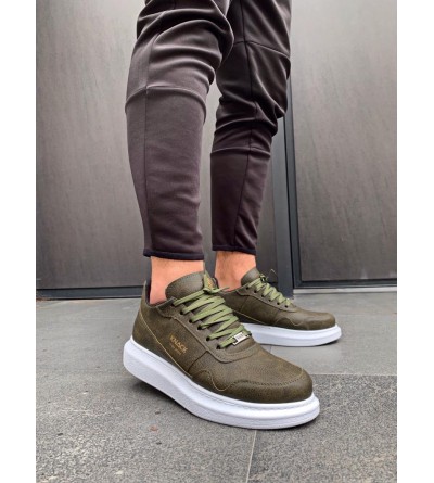 Knack Yüksek Taban Günlük Ayakkabı 040 Haki Knack Yüksek Taban Günlük Ayakkabı 040 Haki