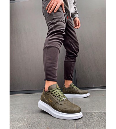 Knack Yüksek Taban Günlük Ayakkabı 040 Haki Knack Yüksek Taban Günlük Ayakkabı 040 Haki