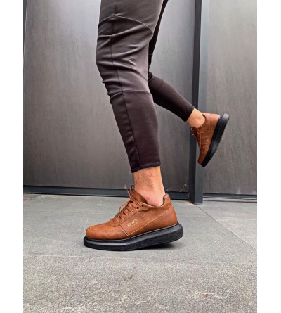 Knack Yüksek Taban Günlük Ayakkabı 040 Taba (Siyah Taban) Knack Yüksek Taban Günlük Ayakkabı 040 Taba (Siyah Taban)