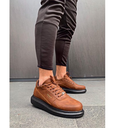 Knack Yüksek Taban Günlük Ayakkabı 040 Taba (Siyah Taban) Knack Yüksek Taban Günlük Ayakkabı 040 Taba (Siyah Taban)