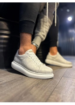 Knack Yüksek Taban Günlük Ayakkabı 044 Beyaz (Desenli)