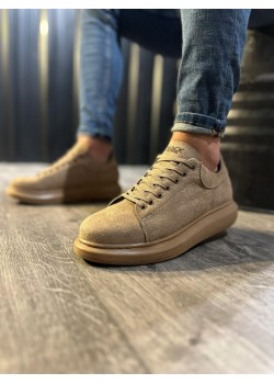 Knack Yüksek Taban Günlük Ayakkabı 044 Camel (Süet)