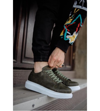 Knack Yüksek Taban Günlük Ayakkabı 044 Haki Knack Yüksek Taban Günlük Ayakkabı 044 Haki