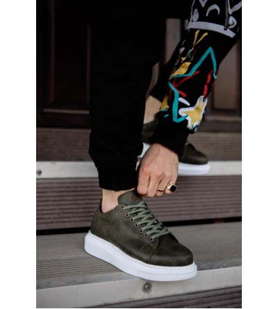 Knack Yüksek Taban Günlük Ayakkabı 044 Haki Knack Yüksek Taban Günlük Ayakkabı 044 Haki