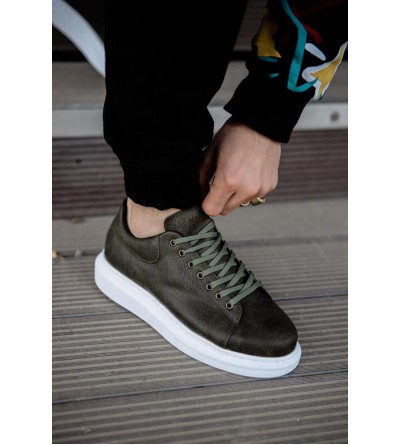 Knack Yüksek Taban Günlük Ayakkabı 044 Haki Knack Yüksek Taban Günlük Ayakkabı 044 Haki