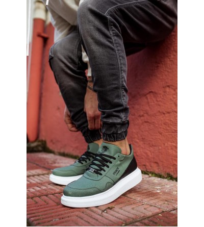 Knack Yüksek Taban Günlük Süet Ayakkabı 040 Haki Knack Yüksek Taban Günlük Süet Ayakkabı 040 Haki