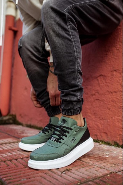 Knack Yüksek Taban Günlük Süet Ayakkabı 040 Haki