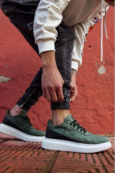 Knack Yüksek Taban Günlük Süet Ayakkabı 040 Haki