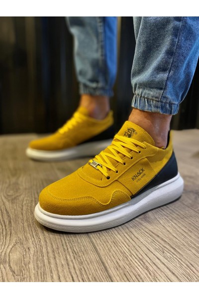 Knack Yüksek Taban Günlük Süet Ayakkabı 040 Sarı
