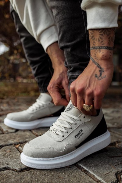 Knack Yüksek Taban Günlük Süet Ayakkabı 040 Taş