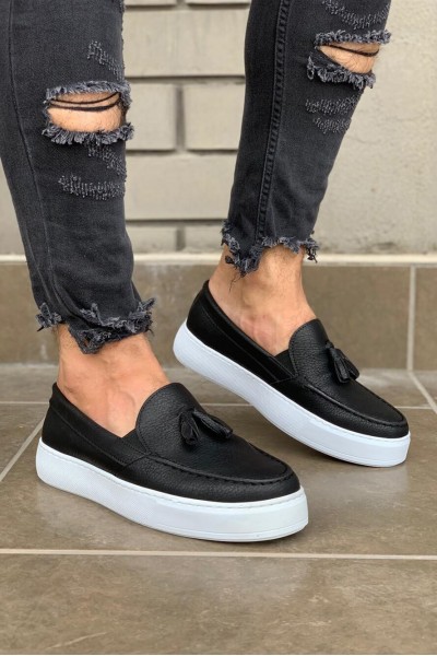 Knack Günlük Spor Klasik Ayakkabı 717 Siyah (Beyaz Taban)