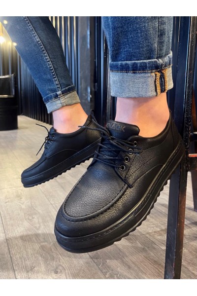 Knack Günlük Ayakkabı T12 Siyah (Siyah Taban)