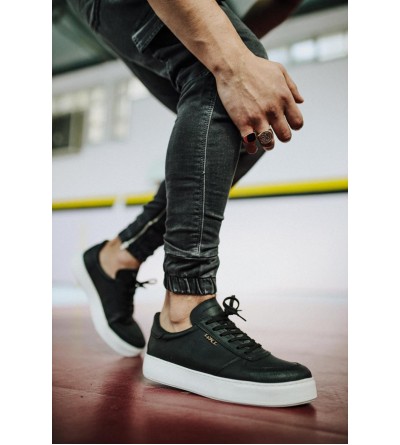 Knack Günlük Ayakkabı 666 Siyah (Beyaz Taban) Knack Günlük Ayakkabı 666 Siyah (Beyaz Taban)