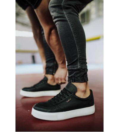 Knack Günlük Ayakkabı 666 Siyah (Beyaz Taban) Knack Günlük Ayakkabı 666 Siyah (Beyaz Taban)