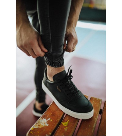 Knack Günlük Ayakkabı 666 Siyah (Beyaz Taban) Knack Günlük Ayakkabı 666 Siyah (Beyaz Taban)