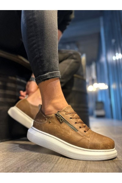 Knack Yüksek Taban Günlük Ayakkabı 555 Mat Taba