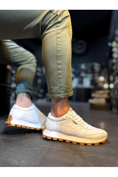 Knack Günlük Ayakkabı 002 Kapitone Beyaz