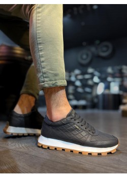 Knack Günlük Ayakkabı 002 Kapitone Siyah