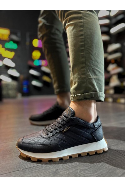 Knack Günlük Ayakkabı 002 Kapitone Siyah