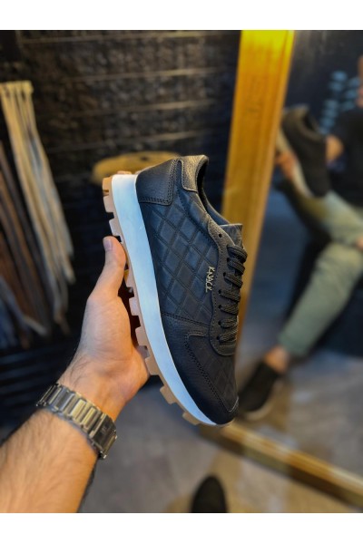 Knack Günlük Ayakkabı 002 Kapitone Siyah