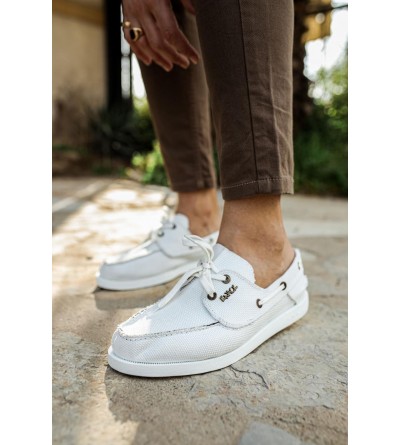 Knack Mevsimlik Keten Ayakkabı 008 Beyaz Knack Mevsimlik Keten Ayakkabı 008 Beyaz