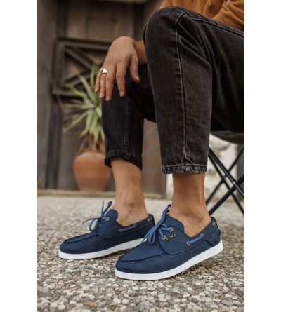 Knack Mevsimlik Keten Ayakkabı 008 Mavi Knack Mevsimlik Keten Ayakkabı 008 Mavi