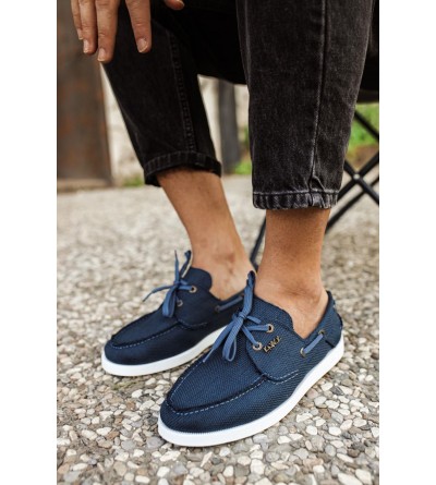 Knack Mevsimlik Keten Ayakkabı 008 Mavi Knack Mevsimlik Keten Ayakkabı 008 Mavi