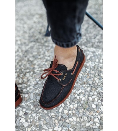 Knack Mevsimlik Keten Ayakkabı 008 Siyah (Taba Taban) Knack Mevsimlik Keten Ayakkabı 008 Siyah (Taba Taban)