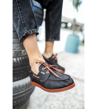 Knack Mevsimlik Keten Ayakkabı 008 Siyah (Taba Taban) Knack Mevsimlik Keten Ayakkabı 008 Siyah (Taba Taban)