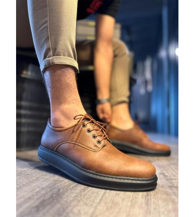 Knack Klasik Erkek Ayakkabı 001 Taba (Siyah Taban)